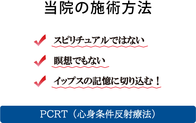 当院の施術方法 / PCRT（心身条件反射療法）